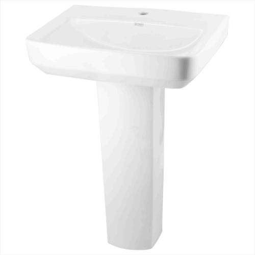 Wash Basin with Pedestal White/Ivory